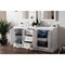 James Martin Vanities De Soto 72in Double Vanity, Bright White w/ 3 CM Ethereal Noctis Quartz Top 825-V72-BW-3ENC - alternate 2